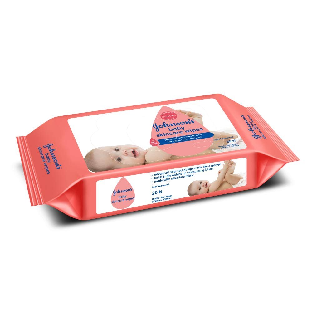 Johnsons baby Skin Care Wipes 20 pcs