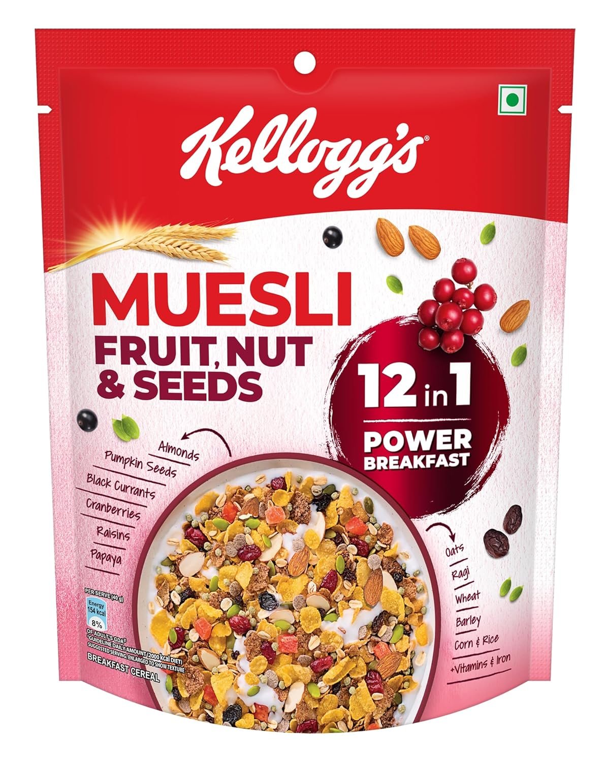 Kelloggs Muesli Fruit Nut & Seeds