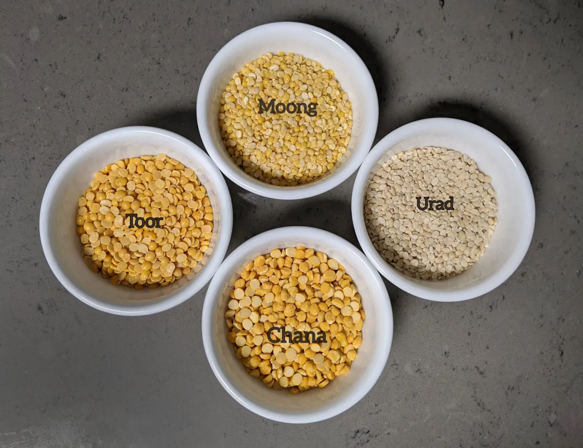 Toor, Urad & Chana