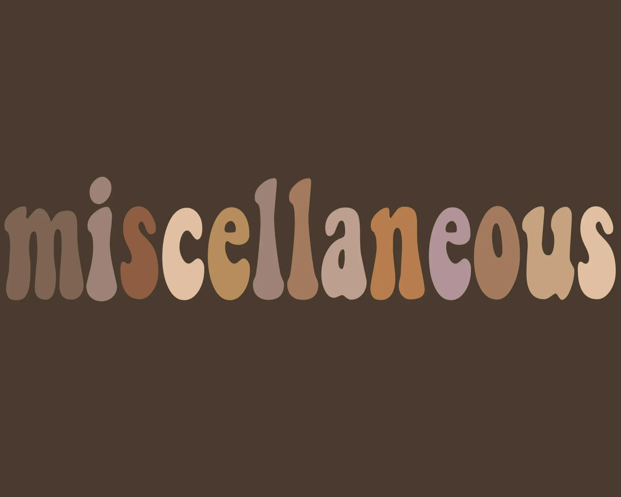 Miscellaneous